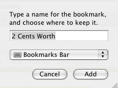 Add bookmark