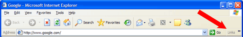 Links toolbar