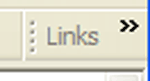 Links Toolbar Closeup