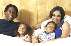 Multiracial family