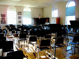 Empty High School Band Room