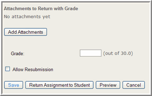 Assignment grading options in Sakai