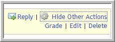 Sakai options for grading within forums