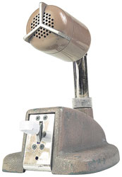 Old metal microphone