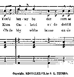 Sheet music by J.L. Peters, 1877