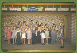 Rural school choir, 1940s