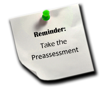 Pre-Assessment Reminder