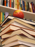 apple on books