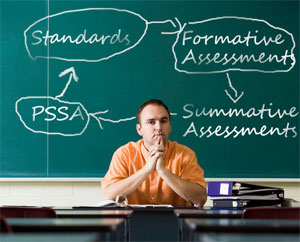 A Teacher thinking about how to create fair assessments
