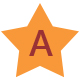 Star  with an "A"
